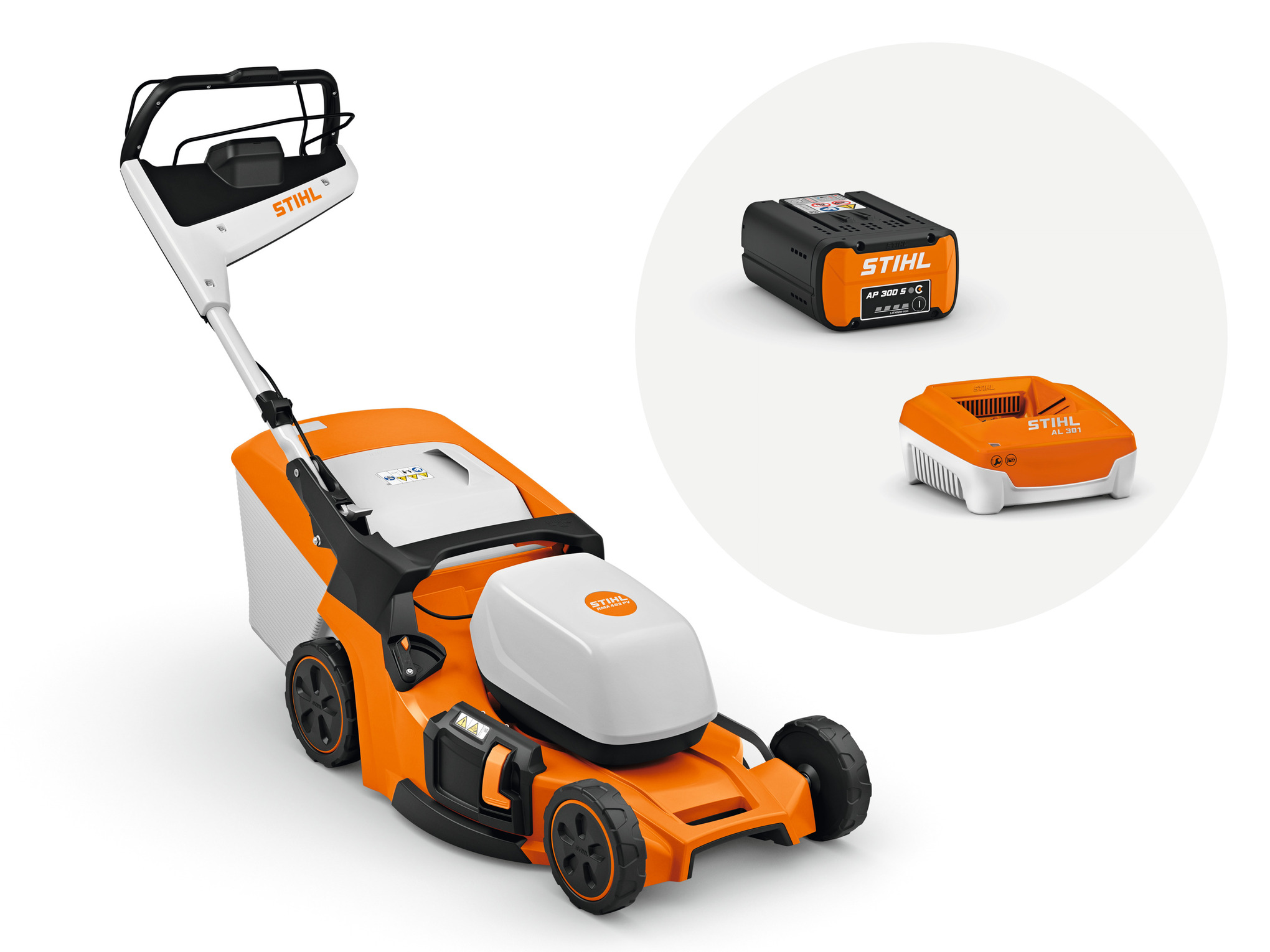 RMA 453 PV mit Akku AP 300 S und Ladegerät AL 301