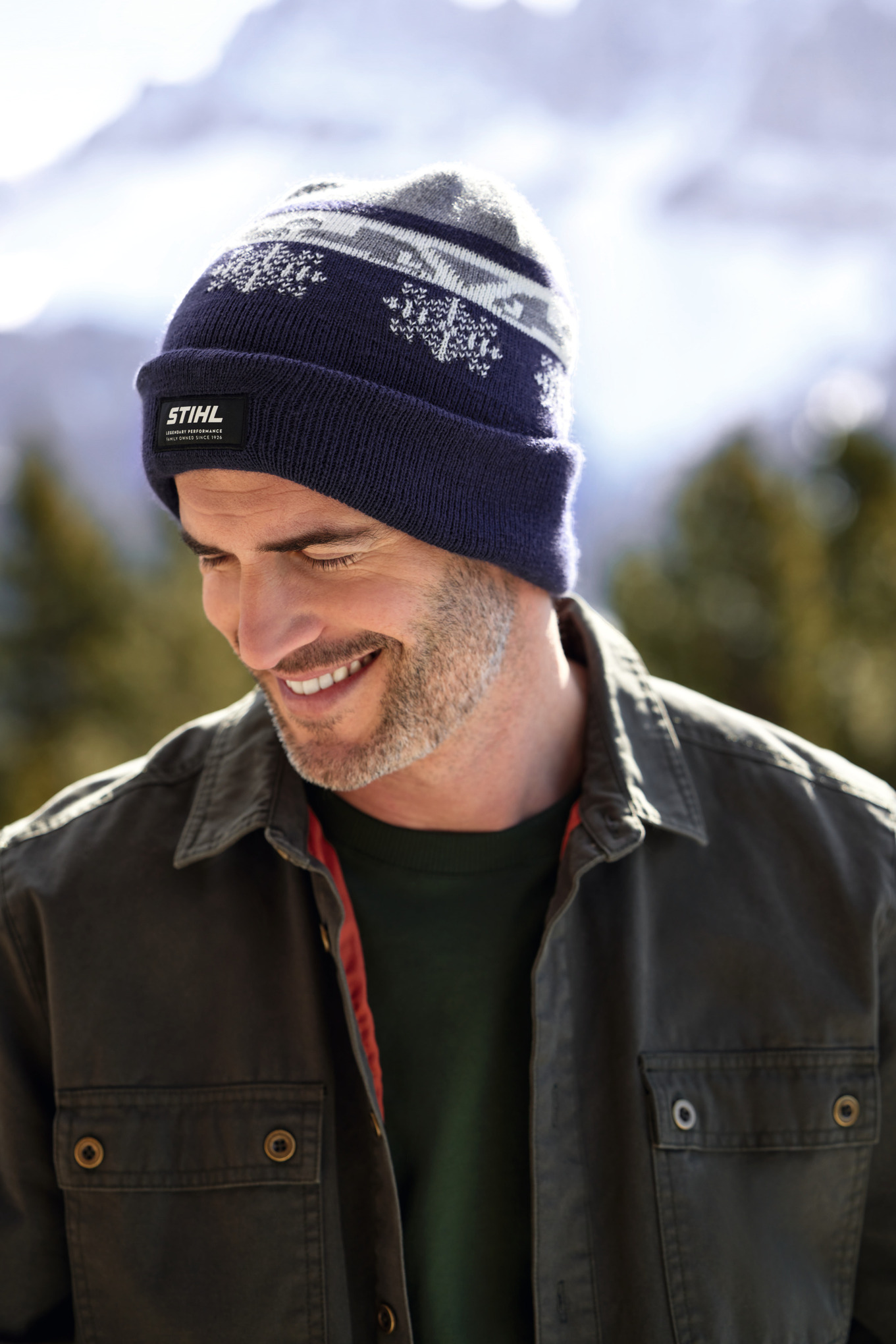 Beanie WINTER SEASON 23 Blau/Grau