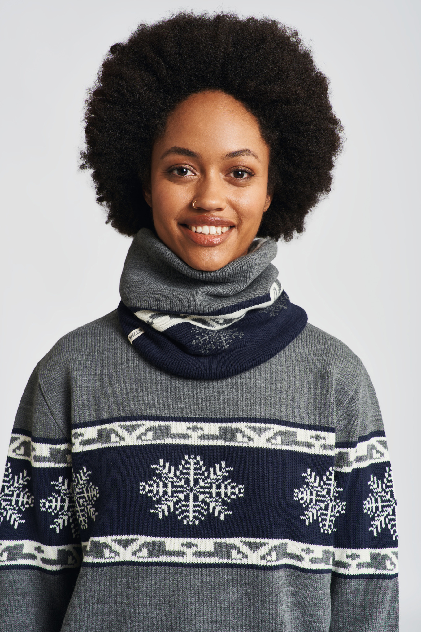 Schlauchschal WINTER SEASON 23 Blau/Grau
