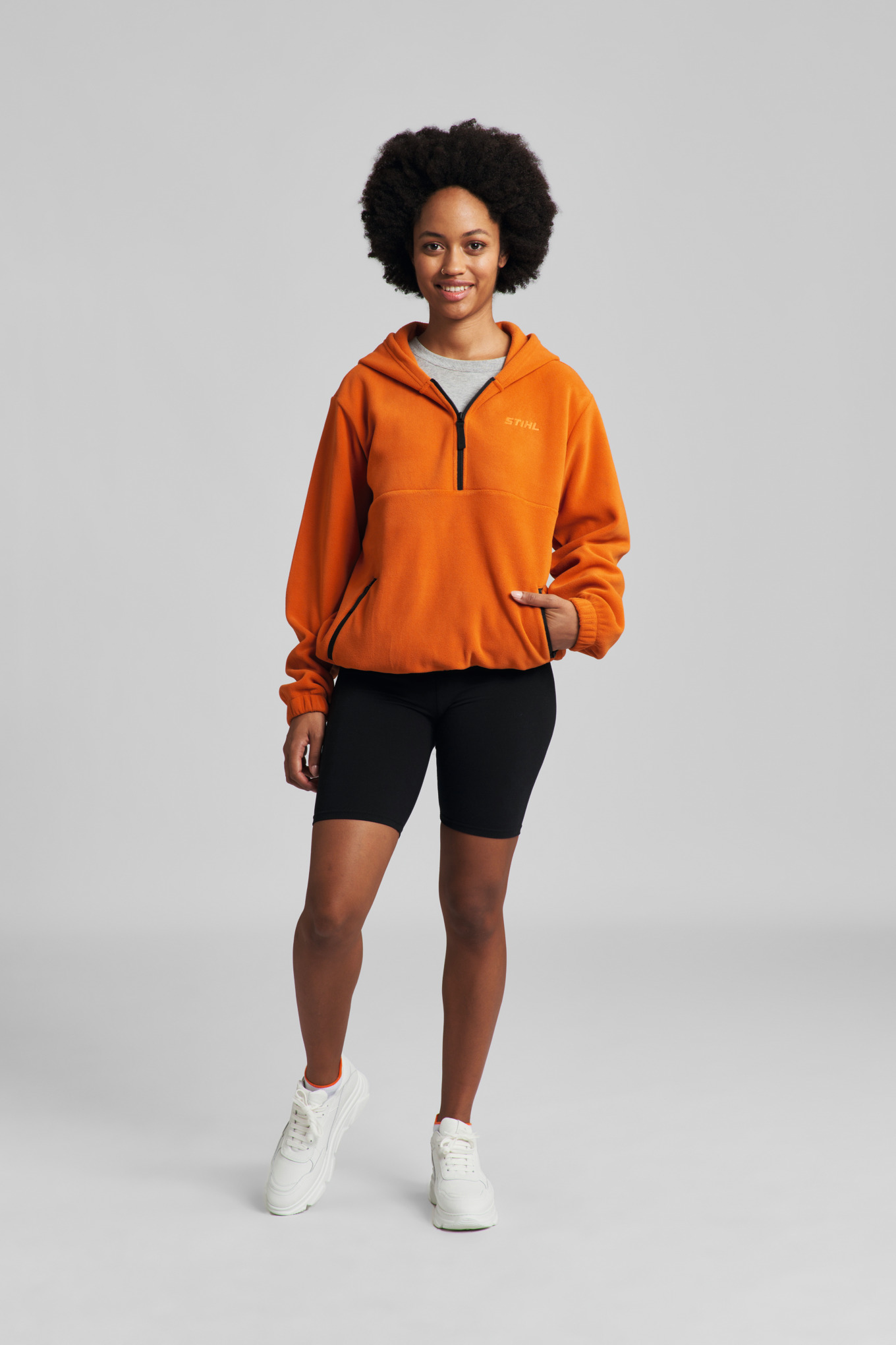 Hoodie FLEECE Orange