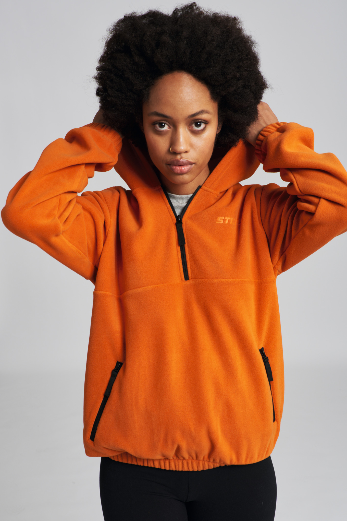 Hoodie FLEECE Orange