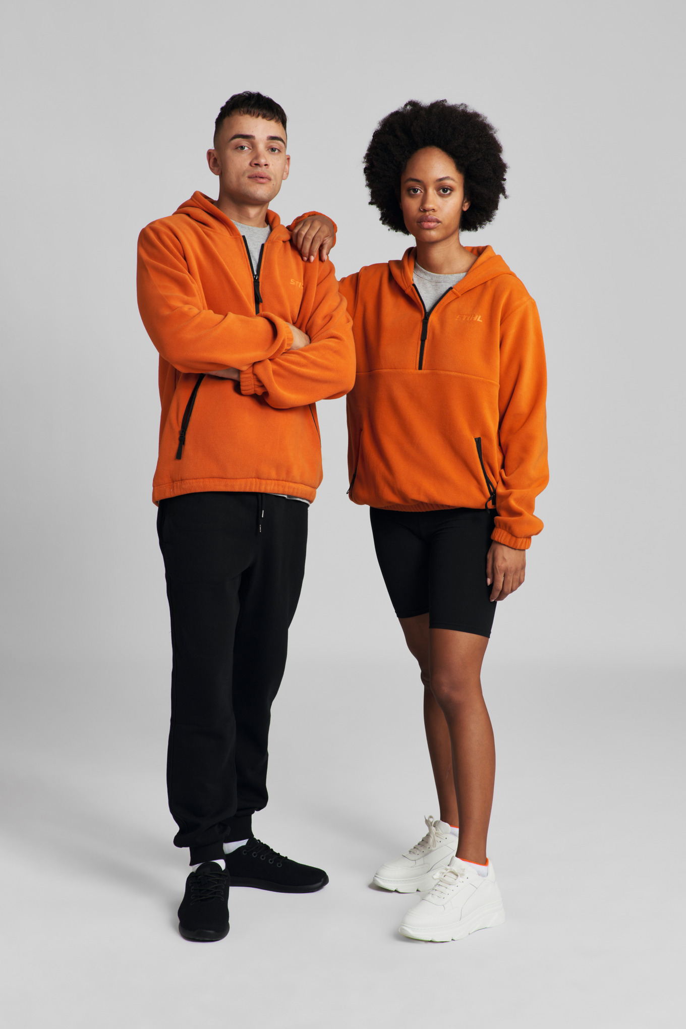 Hoodie FLEECE Orange