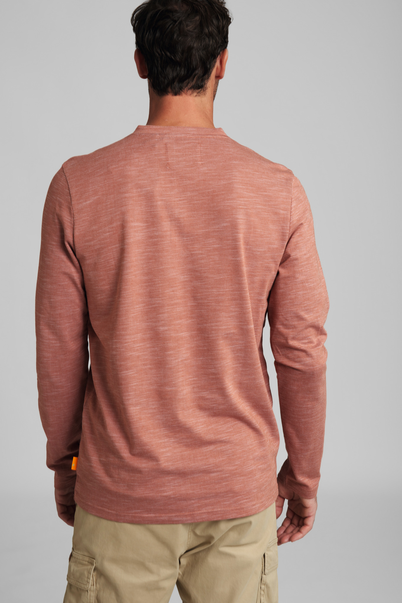 Langarmshirt HENLEY Orange