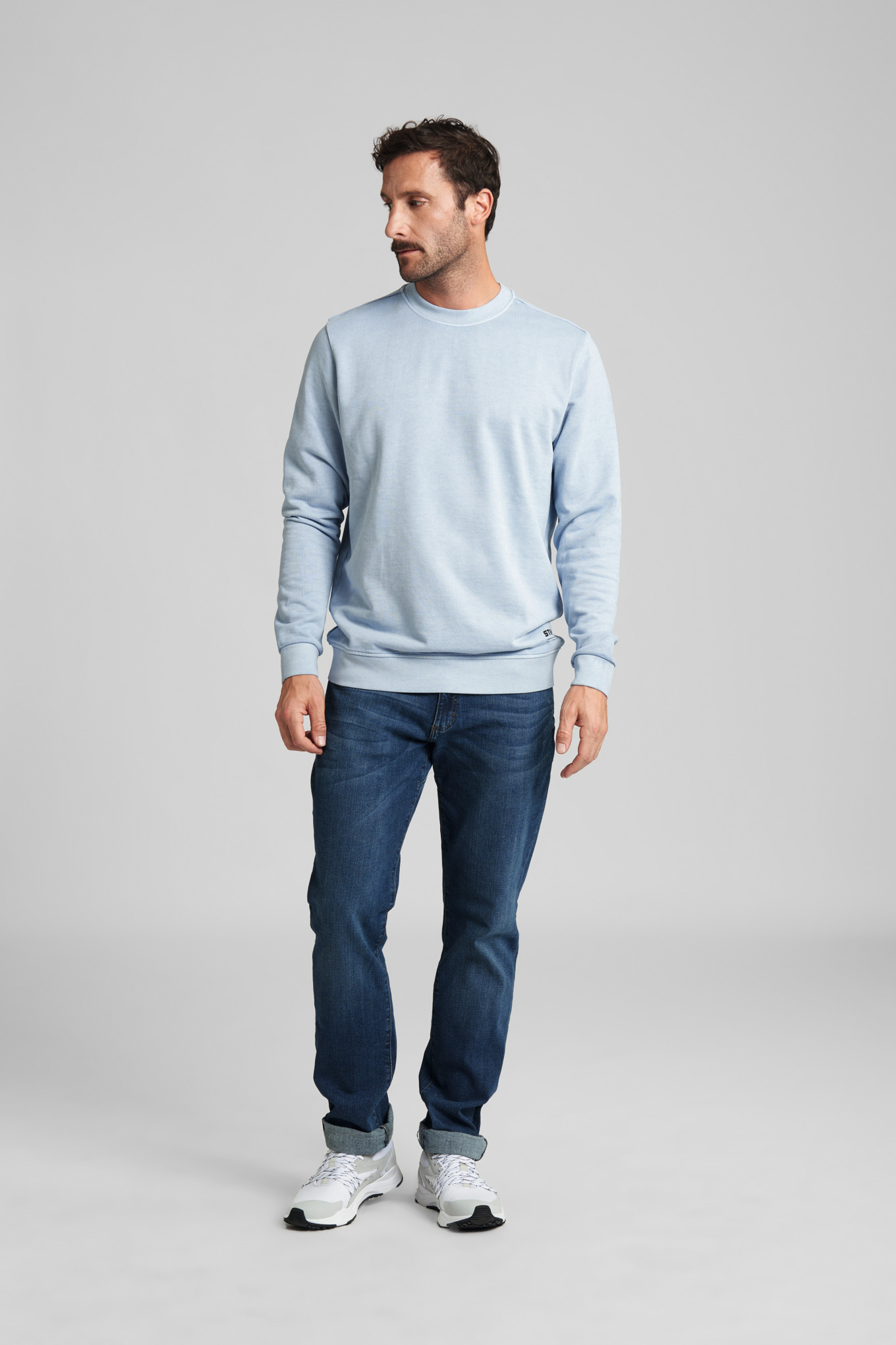Sweatshirt GARMENT DYE Blau