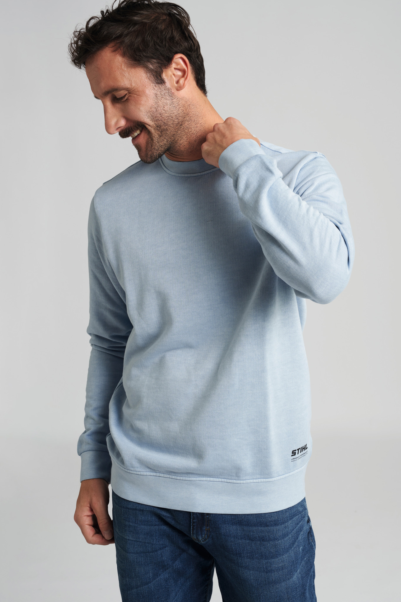 Sweatshirt GARMENT DYE Blau