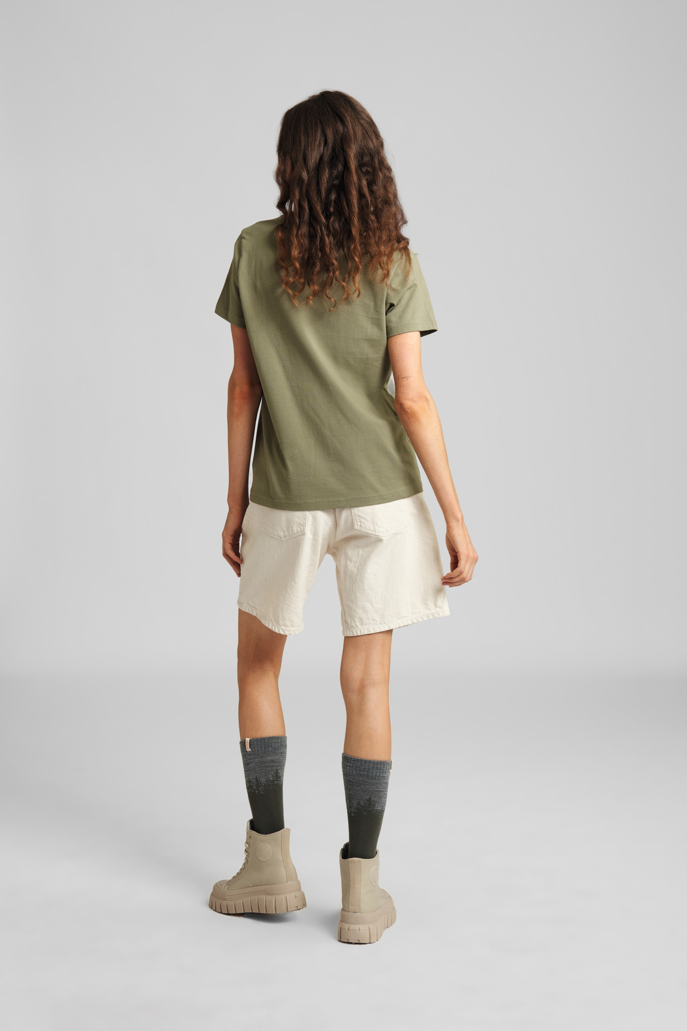 T-Shirt Damen SUSTAINABLE BASIC Grün