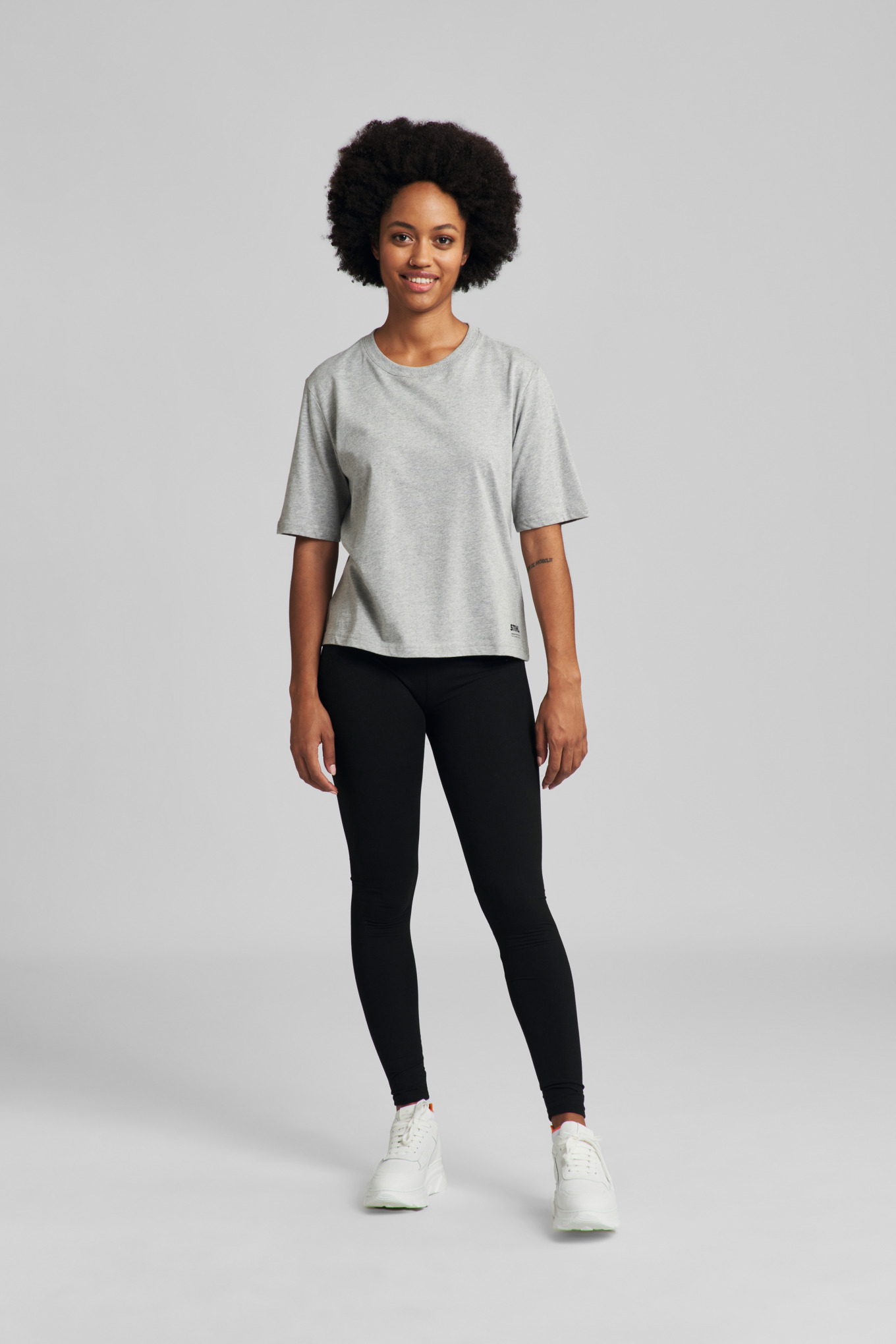 T-Shirt Damen SUSTAINABLE BOXY Grau