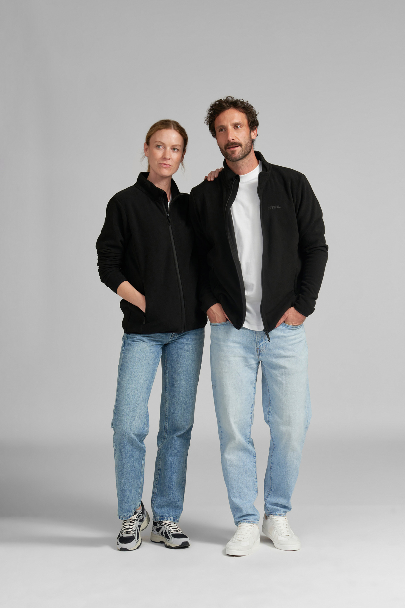 Fleecejacke CLASSIC BLACK