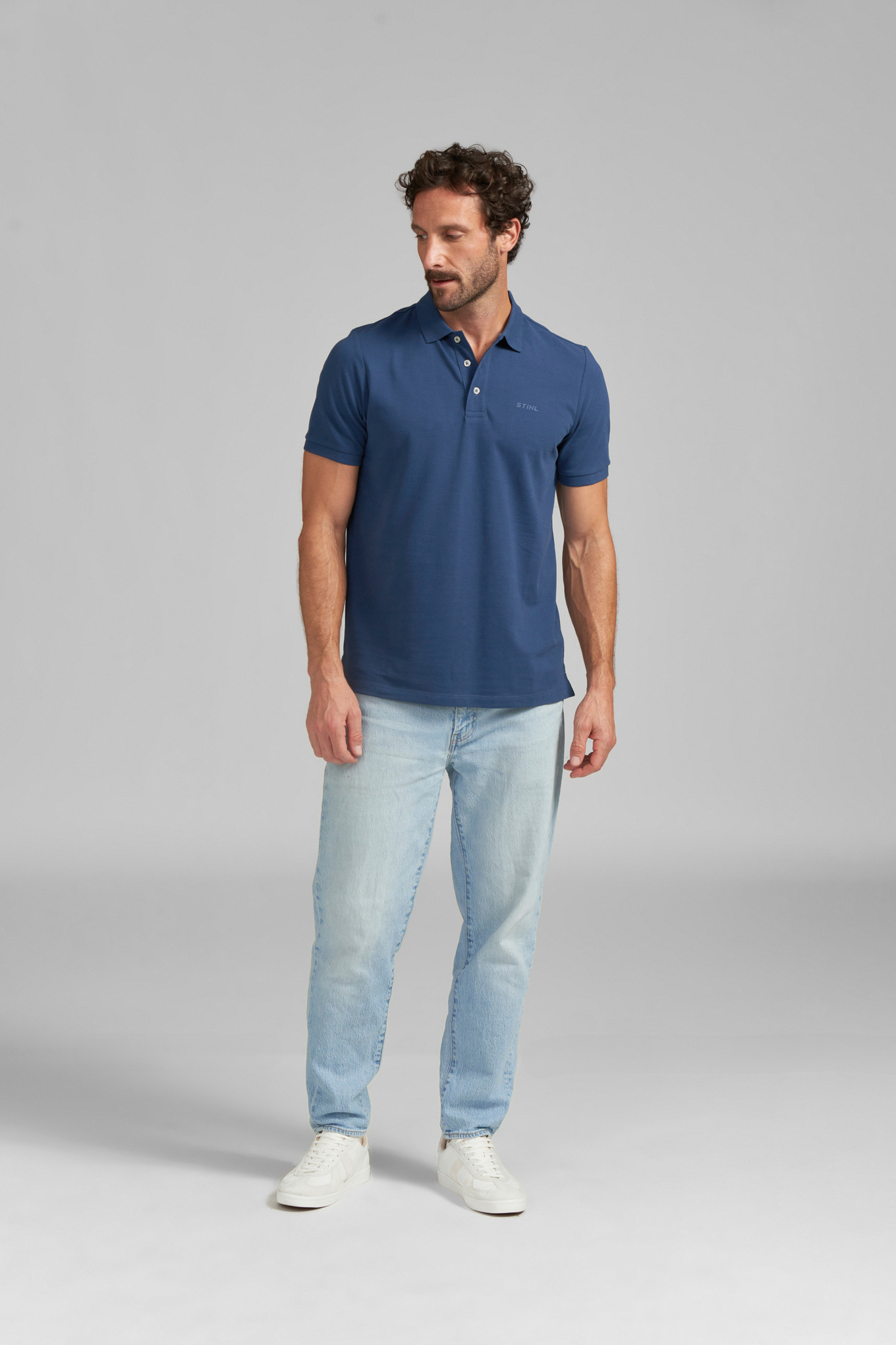 Poloshirt BASIC BLUE