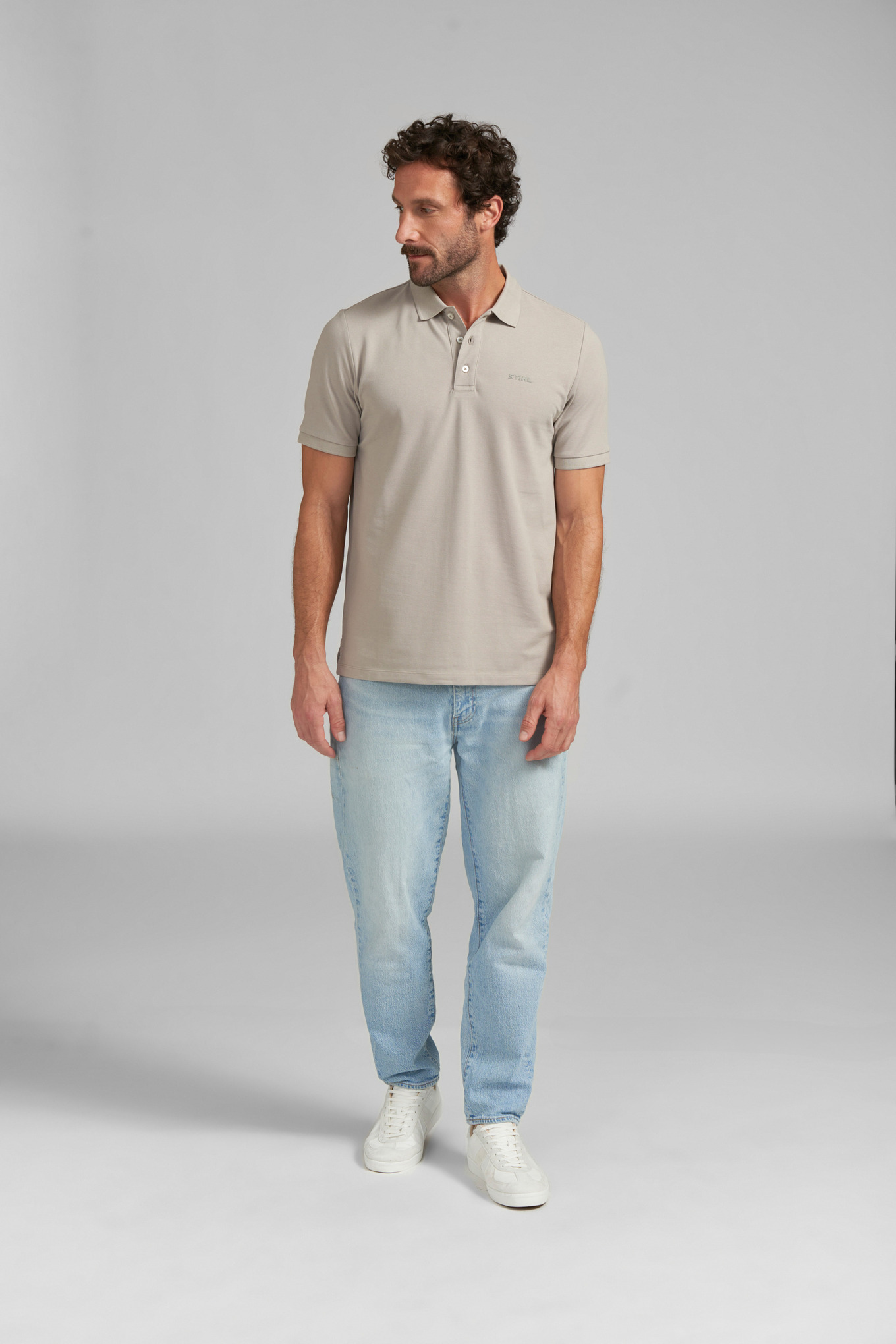 Poloshirt BASIC GREY