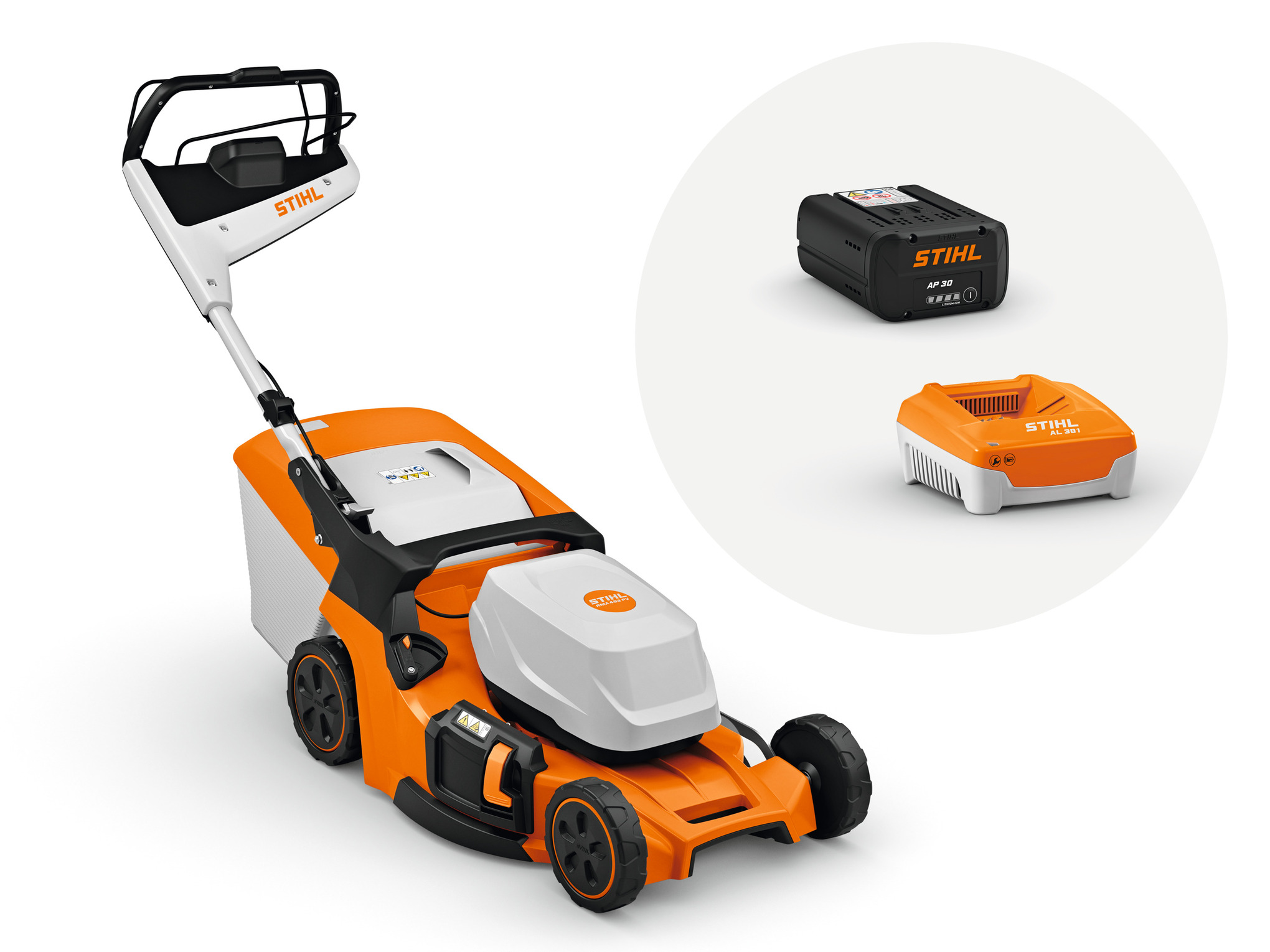 RMA 453 PV mit Akku AP 30 und Ladegerät AL 301