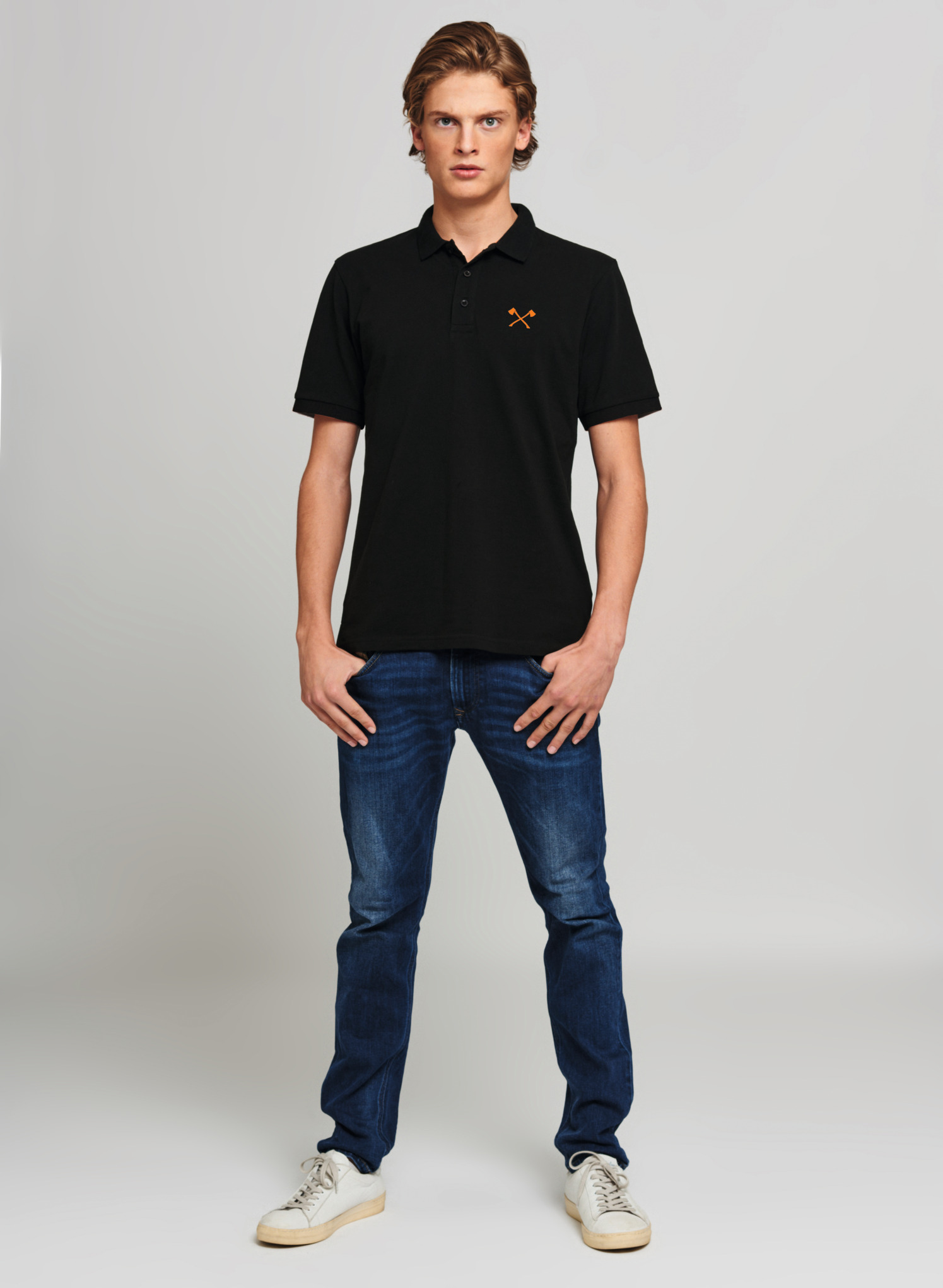 Poloshirt SMALL AXE schwarz