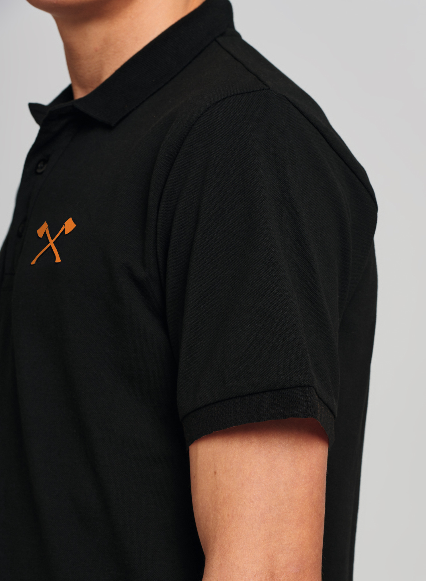 Poloshirt SMALL AXE schwarz