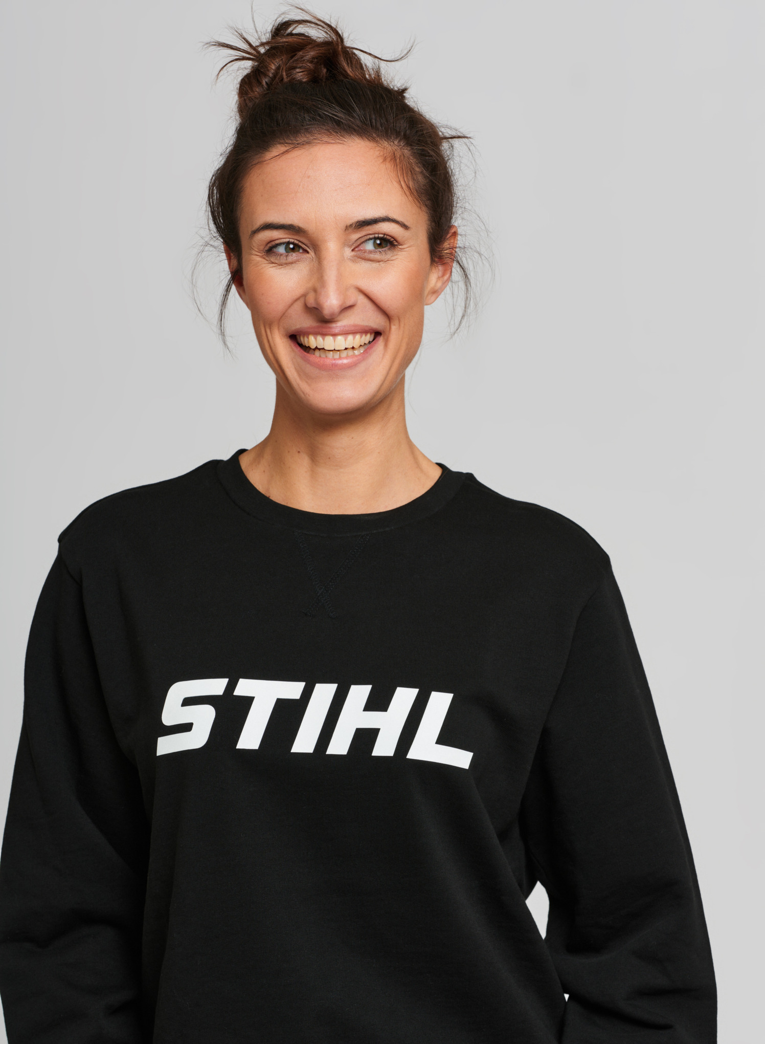 Sweatshirt LOGO WHITE schwarz