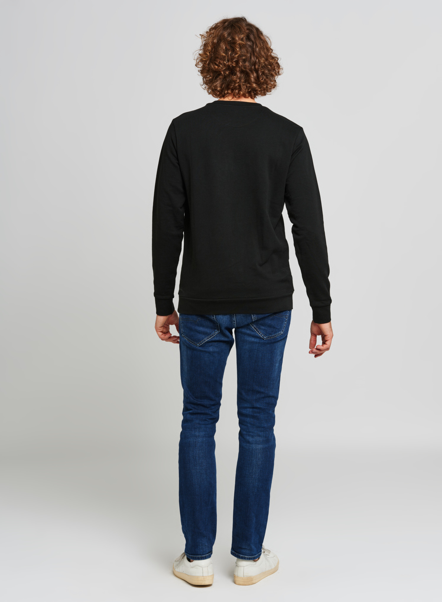 Sweatshirt LOGO WHITE schwarz