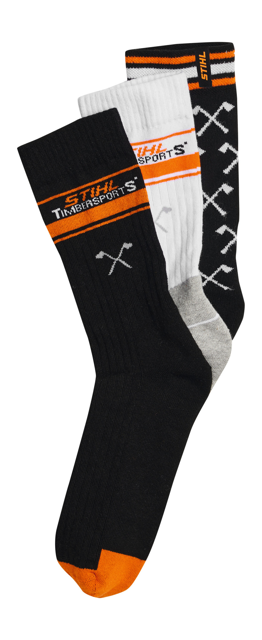 Socken 3er Set TIMBERSPORTS Schwarz / Weiß