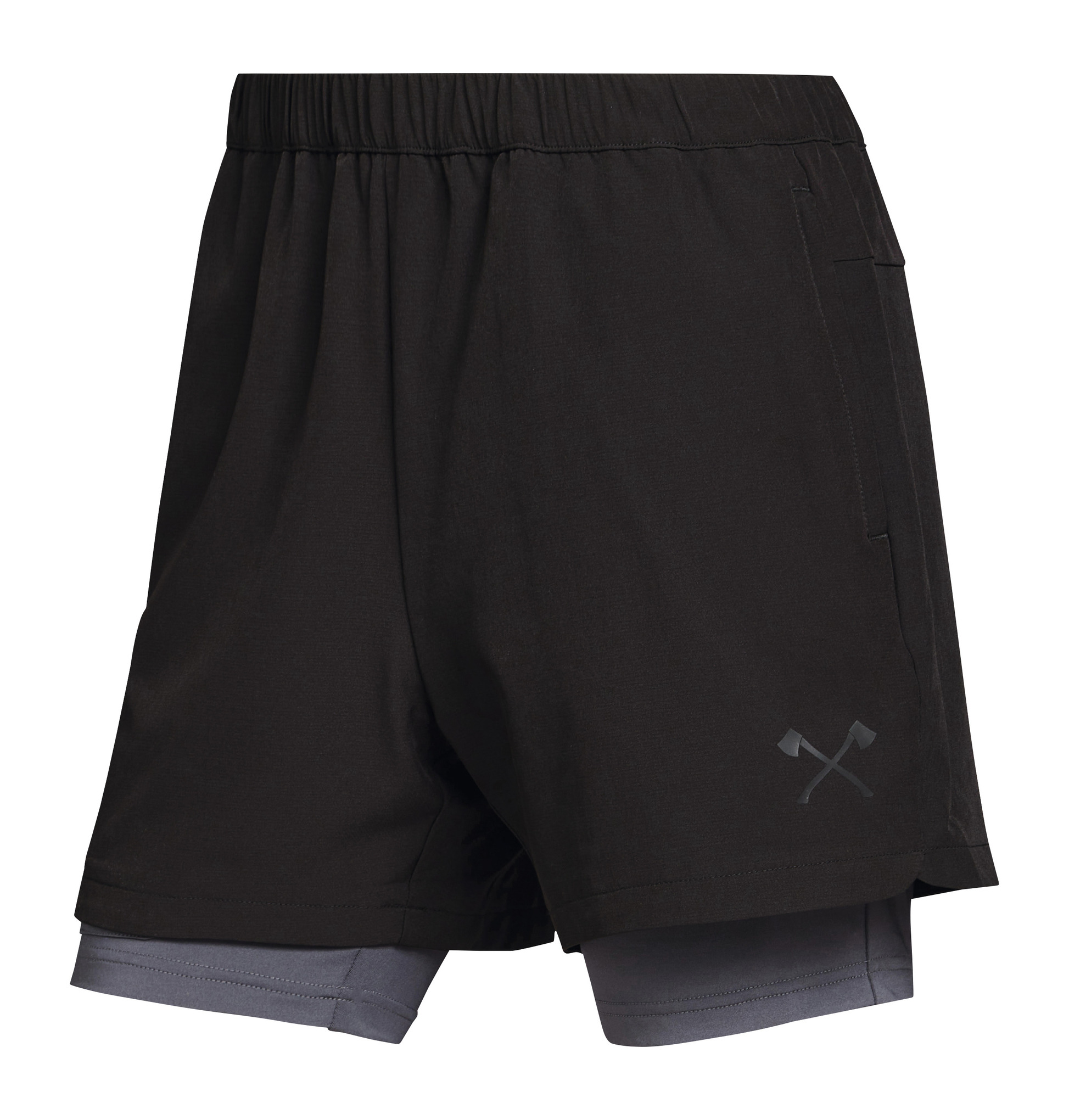 Shorts ATHLETIC LAYER Schwarz / Grau