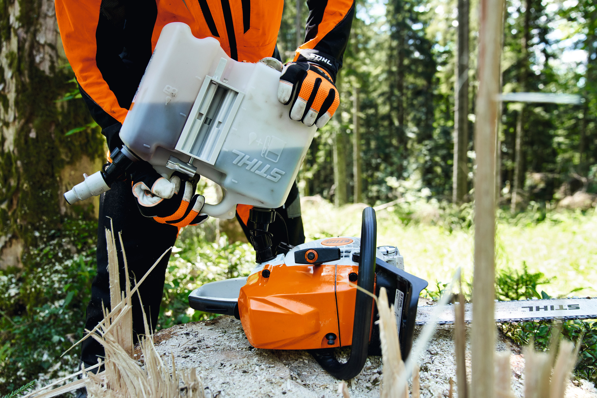 STIHL Kombikanister 5l + 3l, Zubehör für die Motorsäge, Kettensägen  Zubehör, Forst