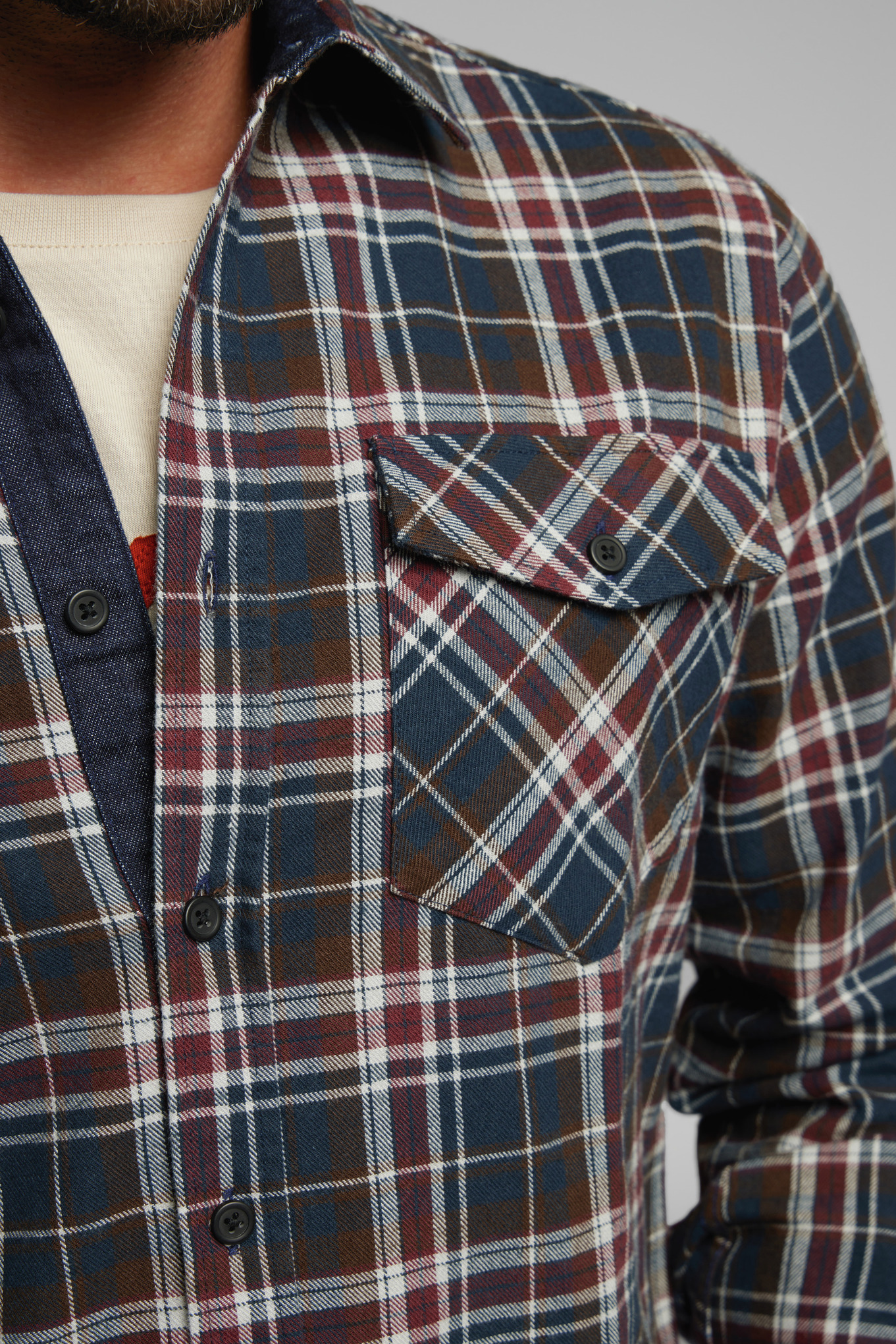 Hemd PLAID FLANNEL Blau / Rot