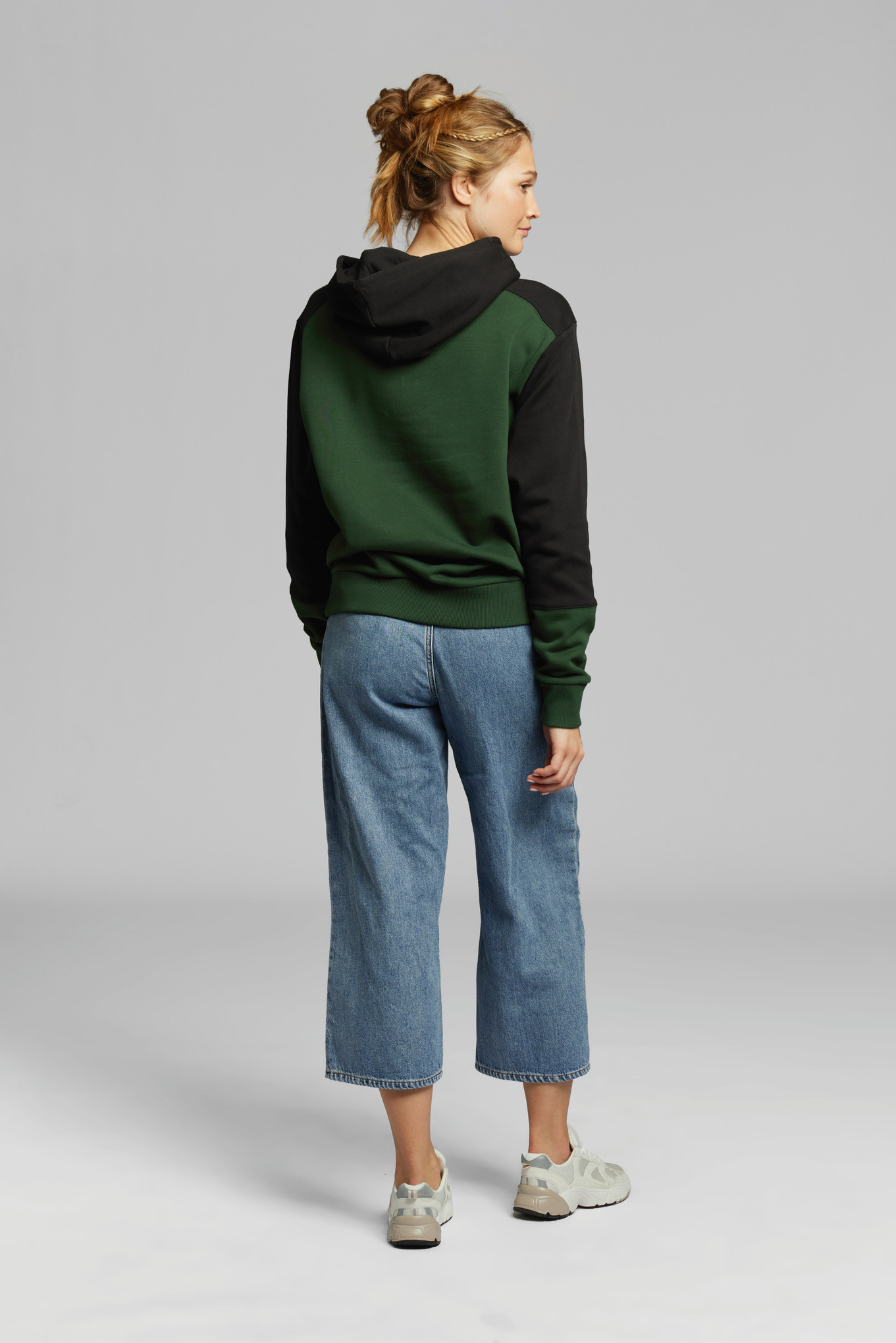 Hoodie COLORBLOCK POCKET Grün