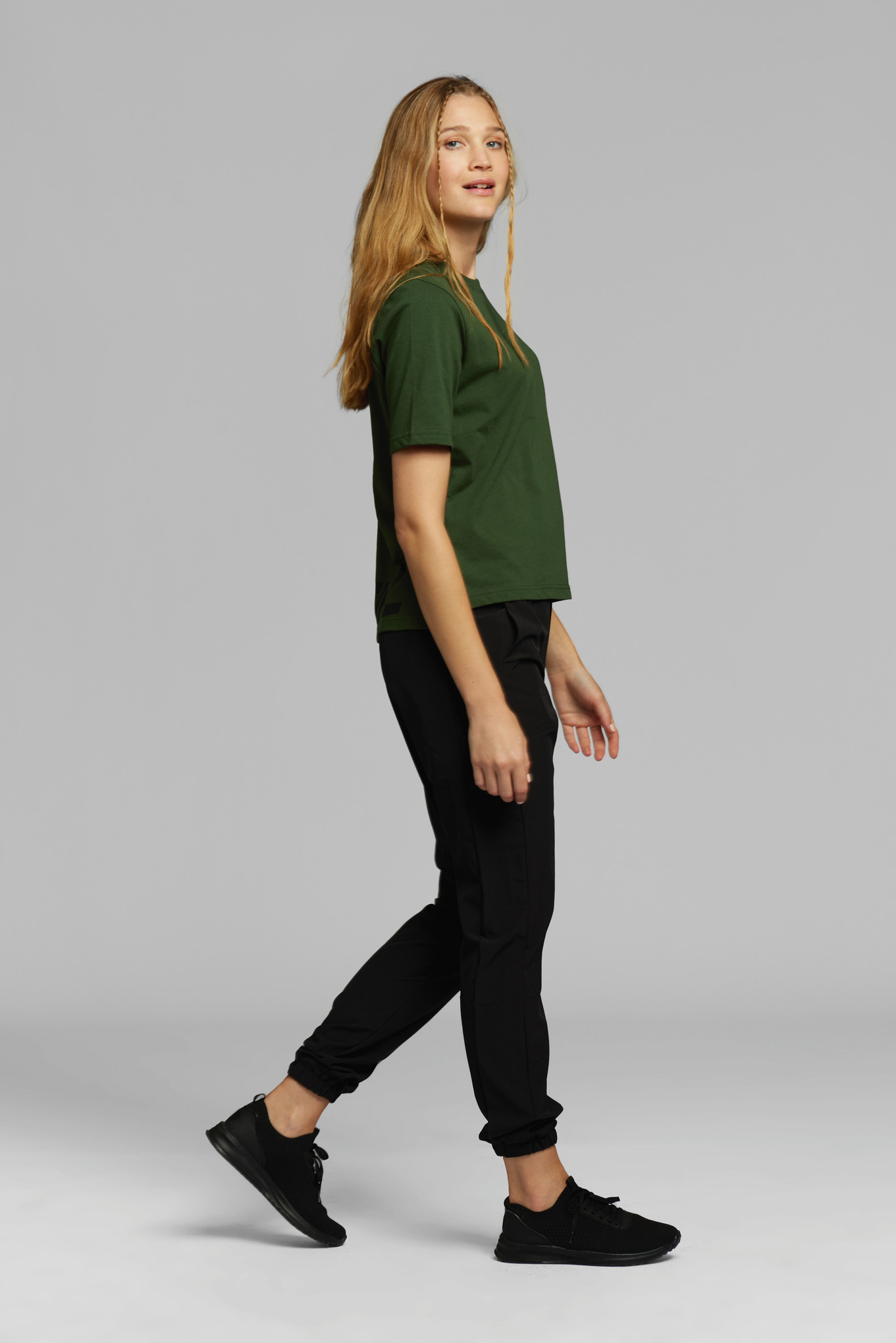T-Shirt Damen LOGO BACK Grün