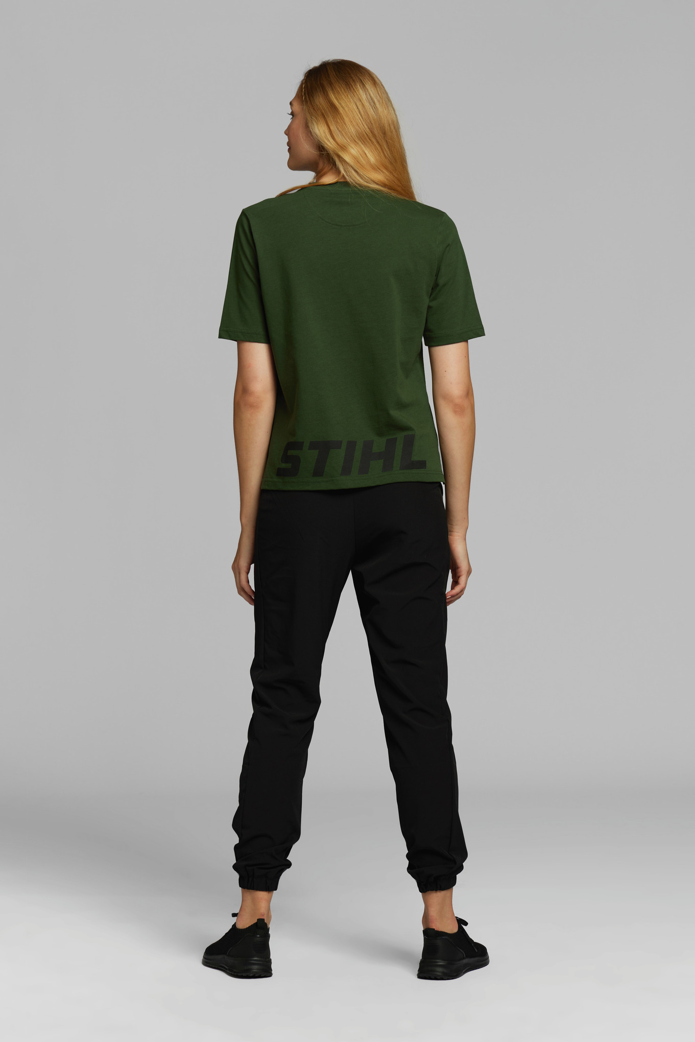 T-Shirt Damen LOGO BACK Grün
